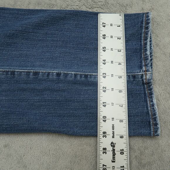 Lucky Brand Jeans Mens 38x32 Blue 361 Vintage Straight Stretch Denim Distressed - Picture 5 of 16